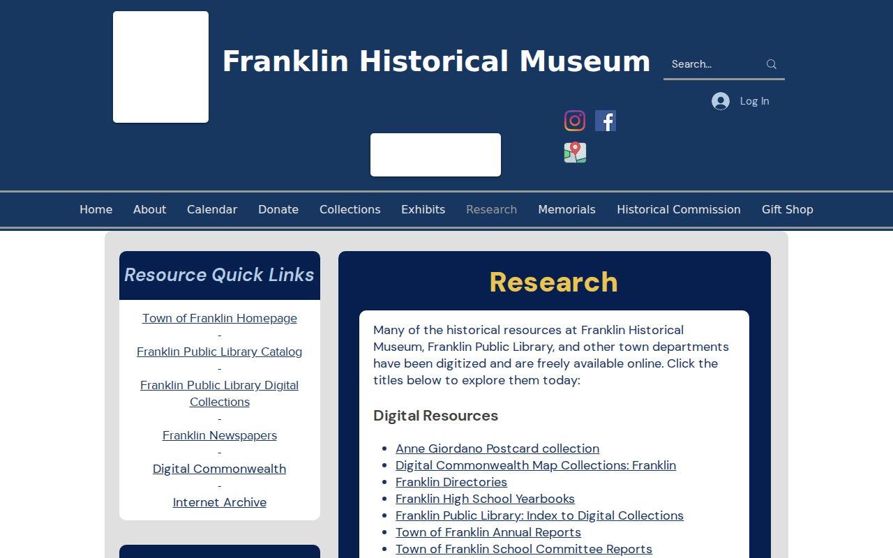 Franklin city directory research resources at Franklin Historical Museum