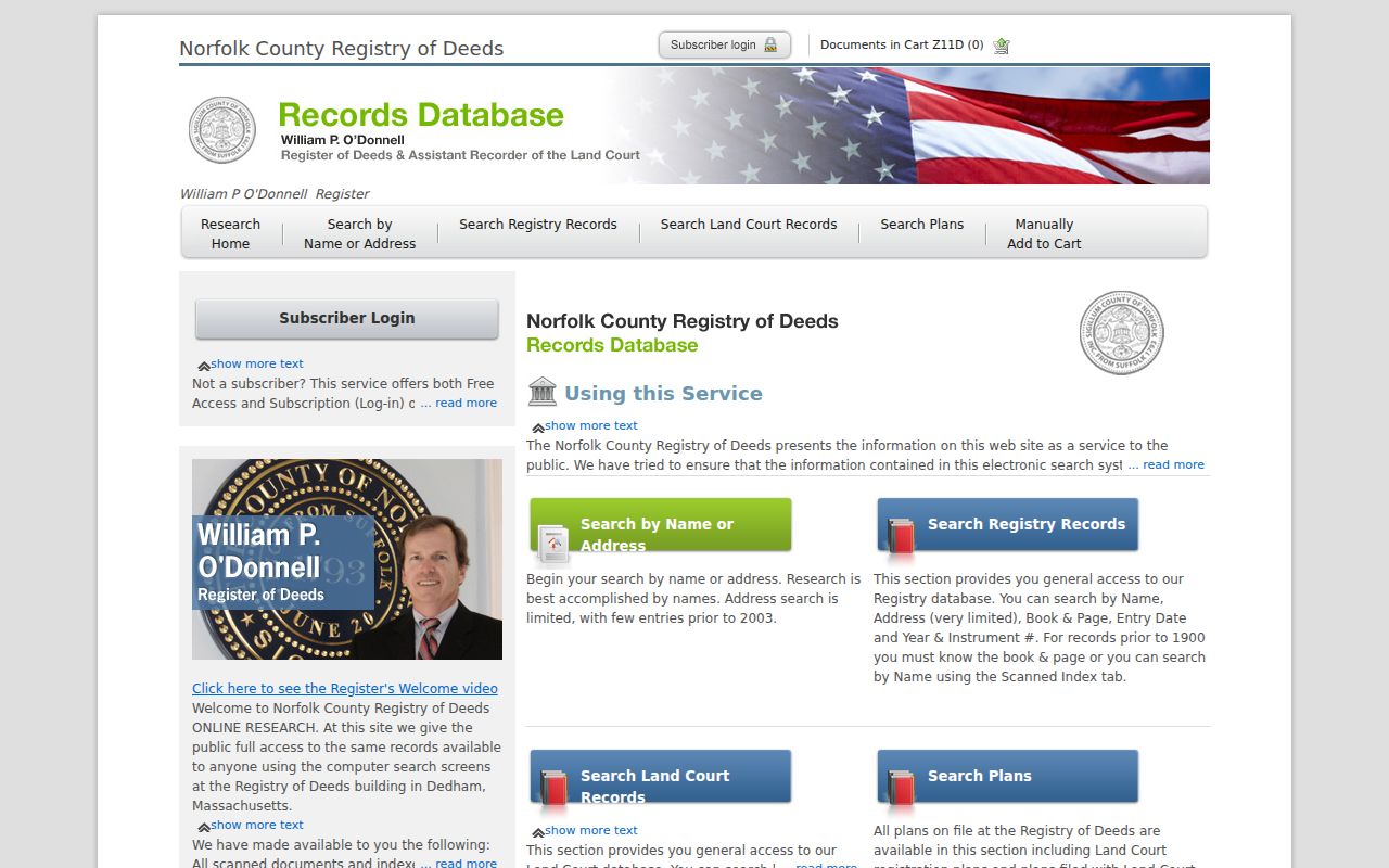 Franklin street directory Norfolk Registry deed-search entry